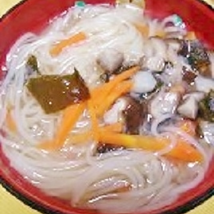 風邪ひきのお子様に☆彡トロリれんこんにゅうめん